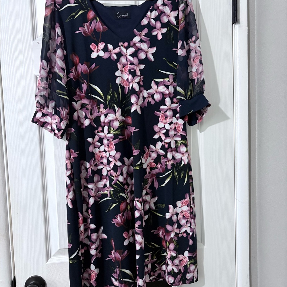Floral Navy Dress
